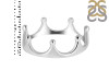 Plain Silver Crown Ring PS-RDR-530.