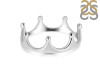 Plain Silver Crown Ring PS-RDR-530.