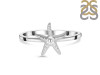 Plain Silver Star Fish Ring PS-RDR-583.