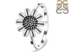 Plain Silver Sunflower Ring PS-RDR-614.