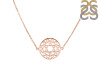 Heart Chakra Plain Silver Necklace PS-RDN-11.