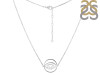 Brow Chakra Plain Silver Necklace PS-RDN-3.
