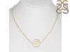 Brow Chakra Plain Silver Necklace PS-RDN-3.