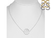 Brow Chakra Plain Silver Necklace PS-RDN-3.