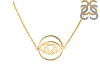 Brow Chakra Plain Silver Necklace PS-RDN-3.
