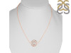 Solar Plexus Chakra Plain Silver Necklace PS-RDN-6.