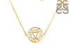 Solar Plexus Chakra Plain Silver Necklace PS-RDN-6.