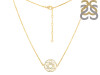 Sacral Chakra Plain Silver Necklace PS-RDN-7