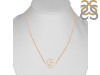 Sacral Chakra Plain Silver Necklace PS-RDN-7