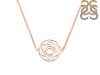 Sacral Chakra Plain Silver Necklace PS-RDN-7