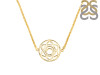 Sacral Chakra Plain Silver Necklace PS-RDN-7