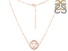 Throat Chakra Plain Silver Necklace PS-RDN-8.