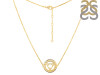 Throat Chakra Plain Silver Necklace PS-RDN-8.