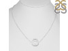 Throat Chakra Plain Silver Necklace PS-RDN-8.