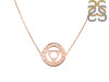 Throat Chakra Plain Silver Necklace PS-RDN-8.