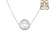 Throat Chakra Plain Silver Necklace PS-RDN-8.