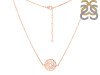 Crown Chakra Plain Silver Necklace PS-RDN-9.