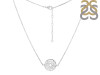 Crown Chakra Plain Silver Necklace PS-RDN-9.