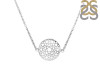 Crown Chakra Plain Silver Necklace PS-RDN-9.