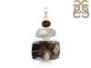 Peanutwood Jasper/Smoky/Pearl Pendant-2SP PWJ-1-14