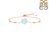 Moonstone Raw Crystal & White Topaz Bracelet With Adjustable Camera Lock RBM-RCYB-2-CAMERA-LOCK