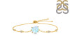 Moonstone Raw Crystal & White Topaz Bracelet With Adjustable Camera Lock RBM-RCYB-2-CAMERA-LOCK