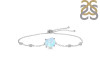 Moonstone Raw Crystal & White Topaz Bracelet With Adjustable Camera Lock RBM-RCYB-2-CAMERA-LOCK