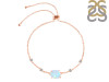 Moonstone Raw Crystal & White Topaz Bracelet With Adjustable Camera Lock RBM-RCYB-2-CAMERA-LOCK