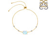 Moonstone Raw Crystal & White Topaz Bracelet With Adjustable Camera Lock RBM-RCYB-2-CAMERA-LOCK