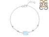 Moonstone Raw Crystal & White Topaz Bracelet RBM-RCYB-2