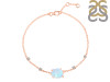 Moonstone Raw Crystal & White Topaz Bracelet RBM-RCYB-2