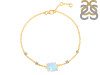 Moonstone Raw Crystal & White Topaz Bracelet RBM-RCYB-2