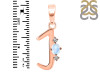 Moonstone & White Topaz Alphabet J Pendant RBM-RDA-10.