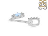 Moonstone & White Topaz Alphabet V Pendant RBM-RDA-100.