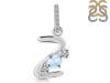 Moonstone & White Topaz Alphabet Z Pendant RBM-RDA-104.
