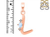 Moonstone & White Topaz Alphabet L Pendant RBM-RDA-12.