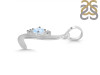 Moonstone & White Topaz Alphabet L Pendant RBM-RDA-12.