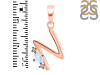 Moonstone & White Topaz Alphabet N Pendant RBM-RDA-14.
