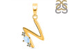 Moonstone & White Topaz Alphabet N Pendant RBM-RDA-14.