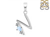 Moonstone & White Topaz Alphabet N Pendant RBM-RDA-14.