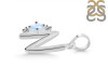 Moonstone & White Topaz Alphabet N Pendant RBM-RDA-14.