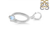 Moonstone & White Topaz Alphabet O Pendant RBM-RDA-15.