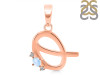Moonstone & White Topaz Alphabet Q Pendant RBM-RDA-17.
