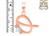 Moonstone & White Topaz Alphabet Q Pendant RBM-RDA-17.