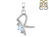 Moonstone & White Topaz Alphabet R Pendant RBM-RDA-18.