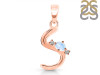 Moonstone & White Topaz Alphabet S Pendant RBM-RDA-19.