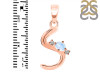 Moonstone & White Topaz Alphabet S Pendant RBM-RDA-19.