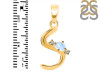 Moonstone & White Topaz Alphabet S Pendant RBM-RDA-19.