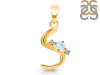 Moonstone & White Topaz Alphabet S Pendant RBM-RDA-19.