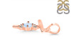 Moonstone & White Topaz Alphabet T Pendant RBM-RDA-20.